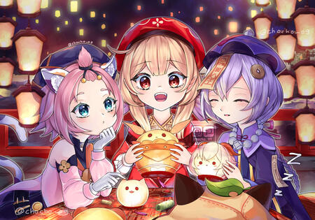 Won the runner up of Genshin illustration contest: Fleeting colors in Flight (2022)